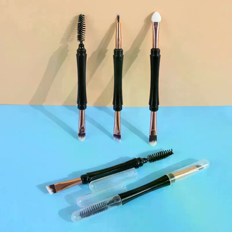 YOVIP Dual-Ended Eyebrow & Eyeshadow Brush | Dustproof Cover Dual-Ended Eye Brush QXL