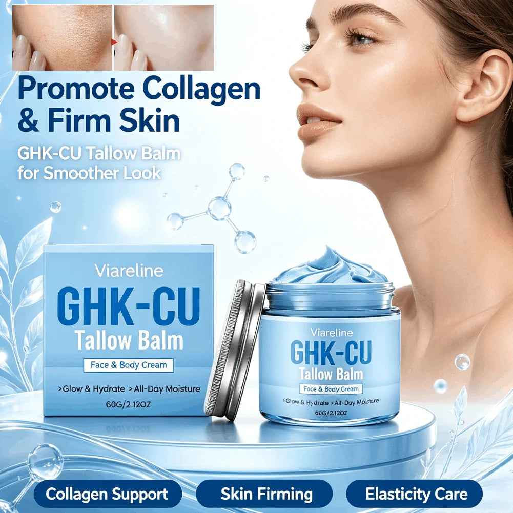GHK-CU Copper Peptide Blue Cream | Deep Hydration 60g Copper Peptide Cream QXL