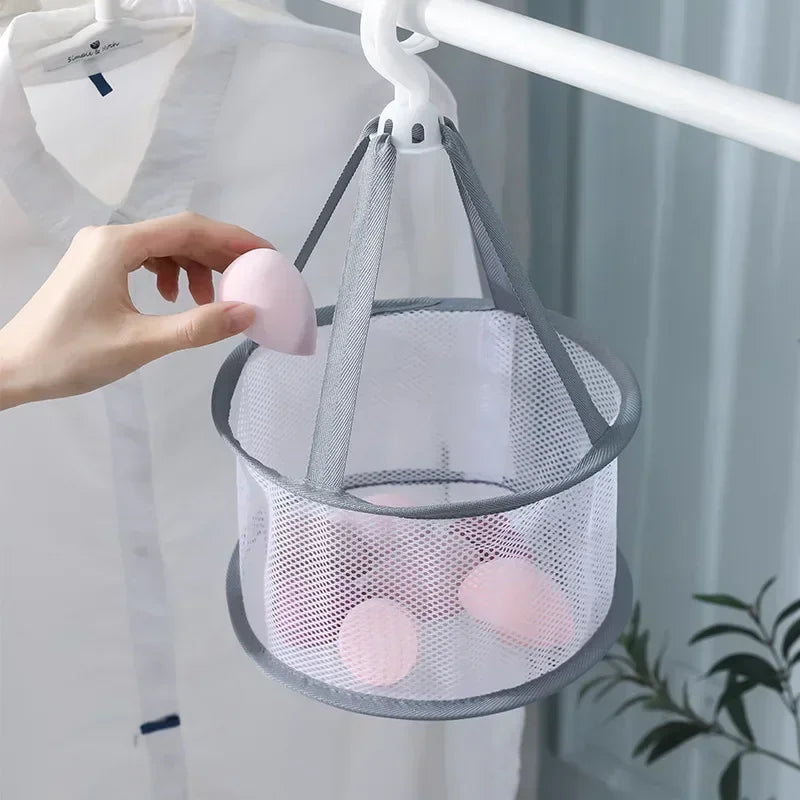 21cm Mesh Drying Bag for Makeup Brushes & Powder Puffs Brush Drying Bag QXL