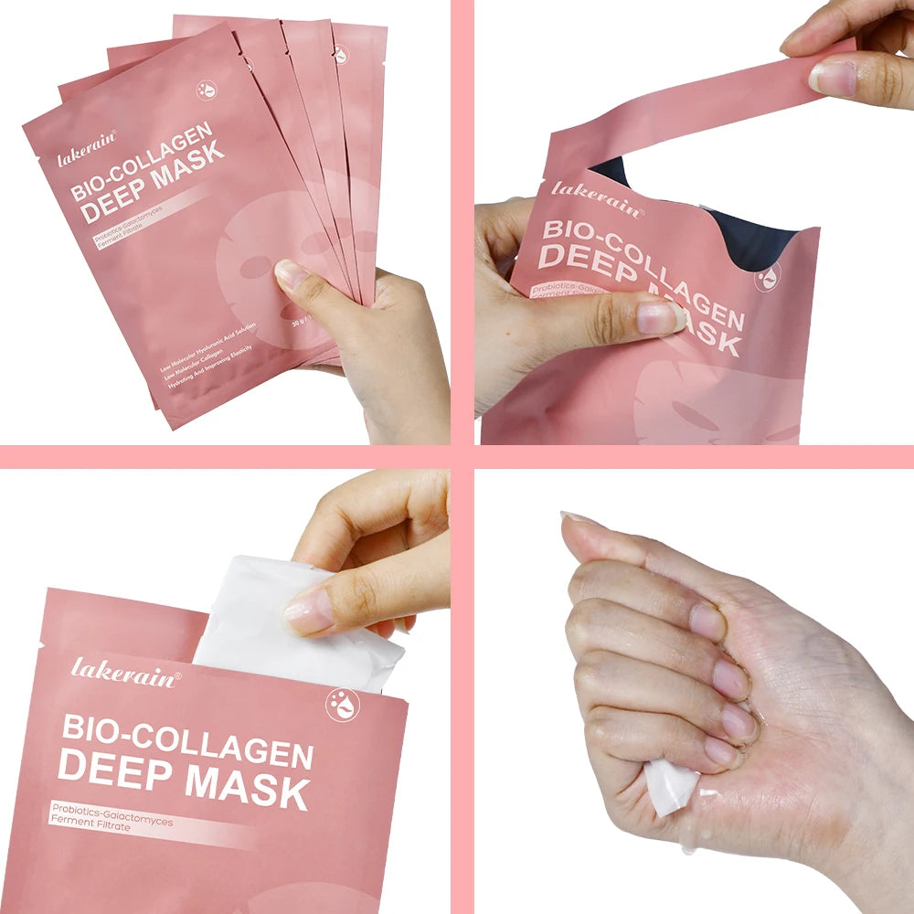 4-Pack Bio-Collagen Overnight Face Mask | Hydrating & Firming Collagen Face Mask QXL