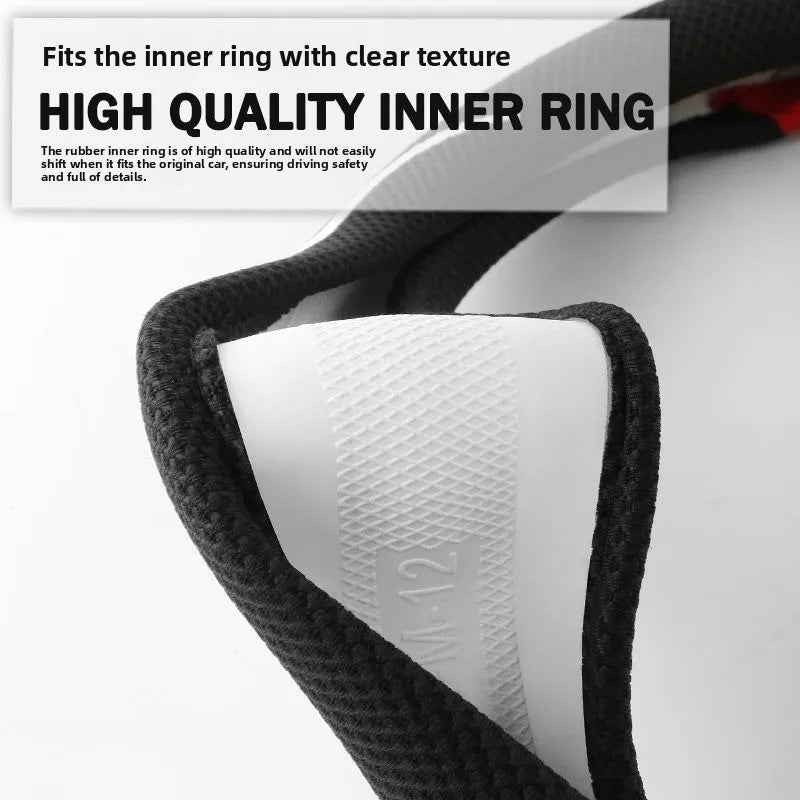 38cm Cartoon Plush Car Steering Wheel Cover – Non-Slip Steering Wheel Cover QXL