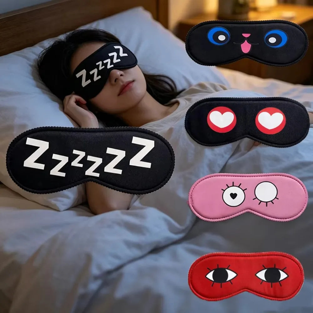 Cartoon Sleep Mask – Light Blocking Concave Eye Mask Unisex Sleep Eye Mask QXL