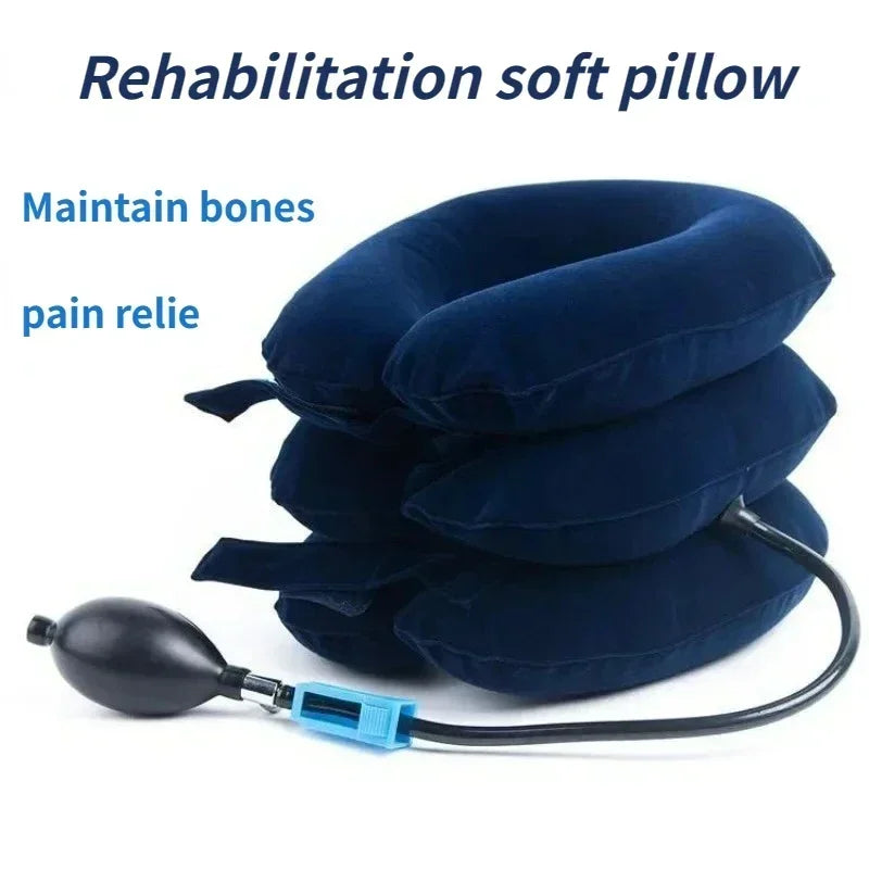 Inflatable Cervical Neck Traction Collar | Adjustable Stretcher Cervical Traction Collar QXL