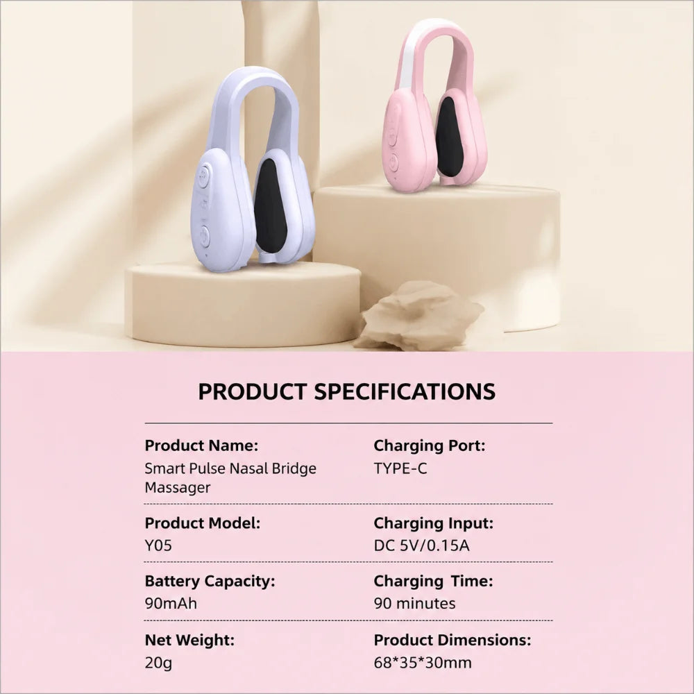 EMS Microcurrent Nose Shaper Clip | Electric Pulse Lift Device Facial Beauty Device QXL