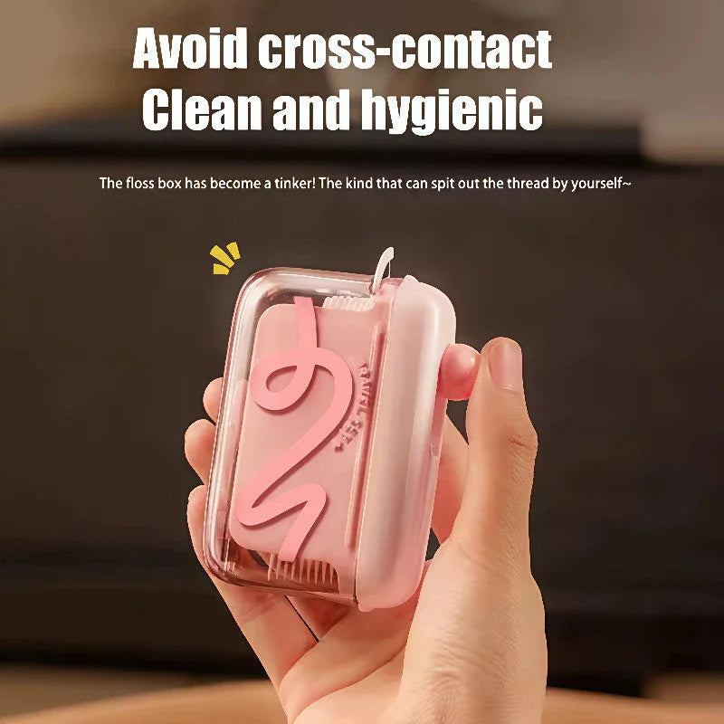 Mini Press-Type Dental Floss Dispenser Box | Portable Dental Floss Dispenser QXL