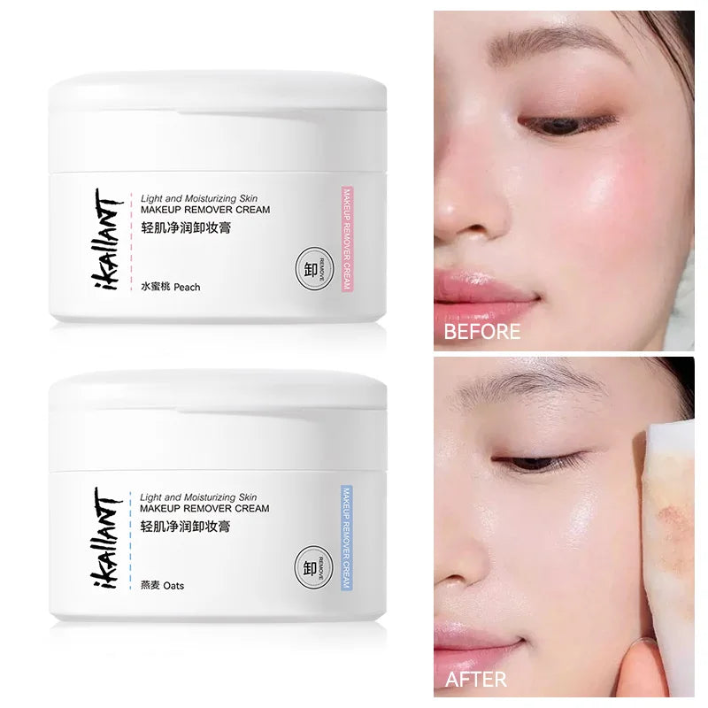 Natural 2-Step Moisturizing Makeup Remover Cream 80g Makeup Remover Cream QXL