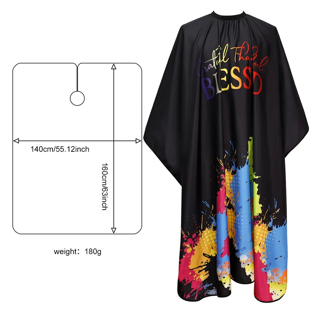 Doodle Camo Barber Cape | Anti-Static Hair Cutting Apron Barber Salon Cape QXL