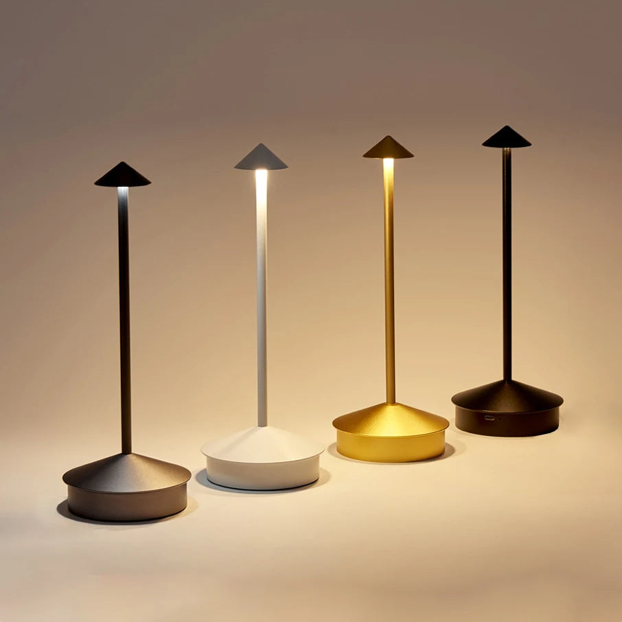 Rechargeable 3-Color LED Touch Lamp | Dimmable Night Light LED Table Lamp QXL