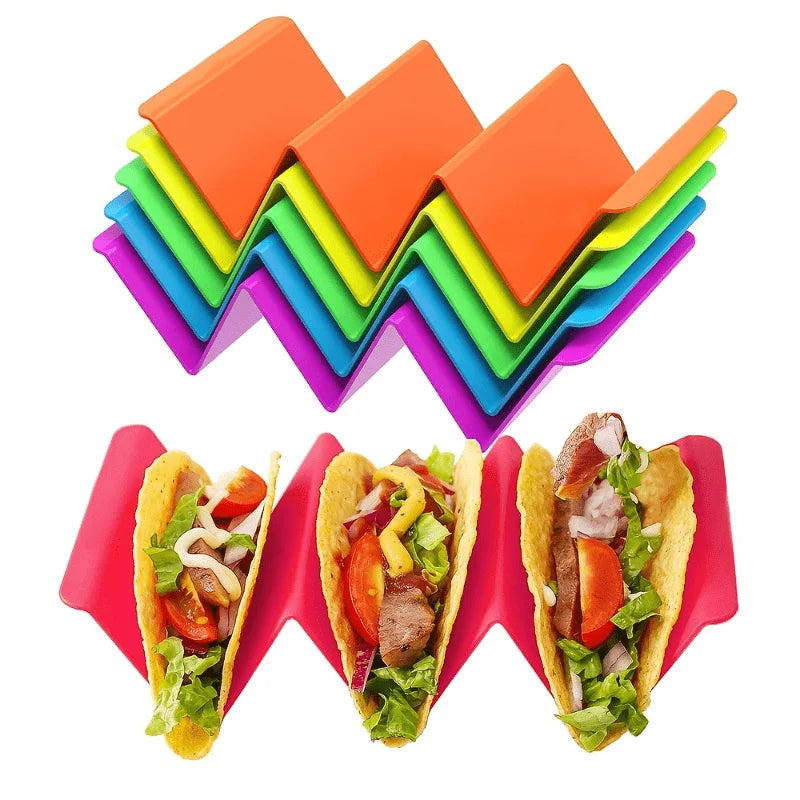 Colorful Taco Holder Stands | Dishwasher & Microwave Safe Taco Holder Stand QXL
