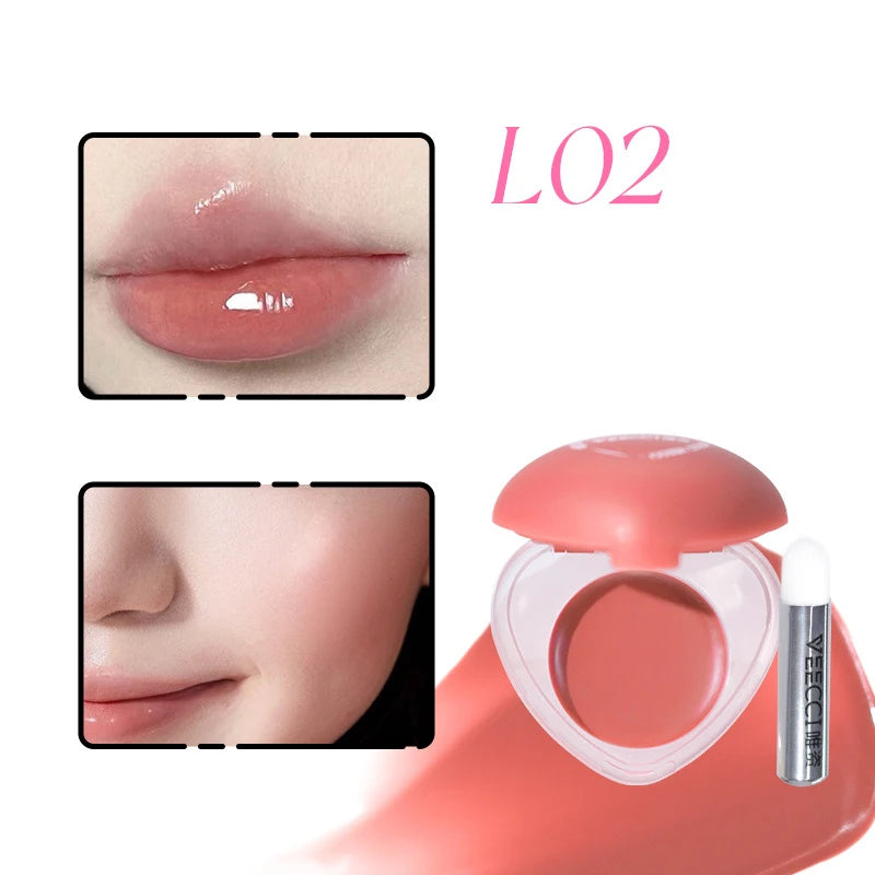 VEECCI 2-in-1 Lip & Cheek Balm | Dewy Blush Moisturizer Lip & Cheek Balm QXL