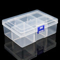 6-Grid Transparent Plastic Storage Box | Tools, Jewelry & Tackle Plastic Storage Box QXL 1pc