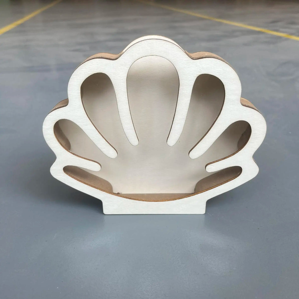 Wooden Seashell Display Box with Acrylic Window | Coastal Decor Keepsake Display Box QXL as shown
