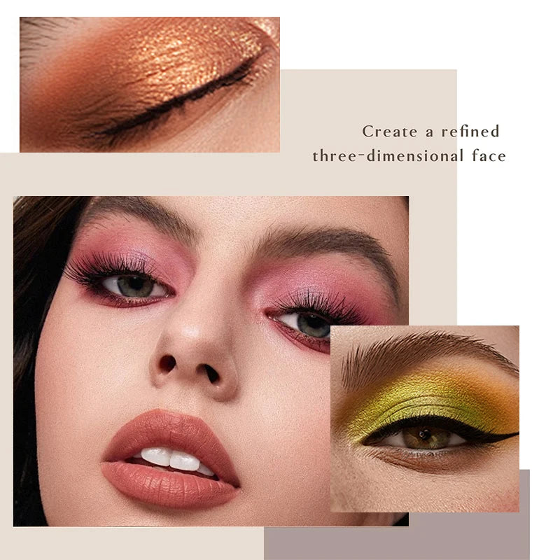 VERONNI 24-Color Shimmer Glitter Eyeshadow Palette Eyeshadow Palette QXL