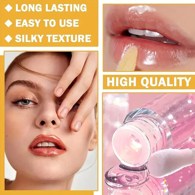 3-Pack Moisturizing Lip Oil Balm | Hydrating & Brightening Lip Oil Balm QXL