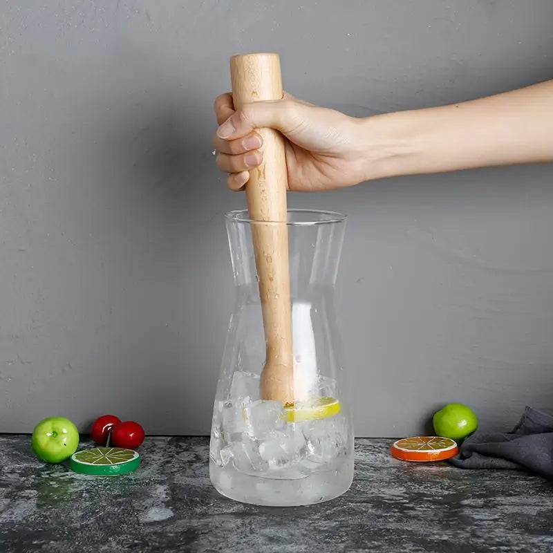 Wooden Cocktail Muddler – Beech Wood Bar Tool for Mojitos Cocktail Muddler QXL
