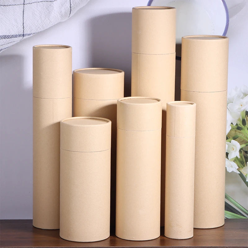 Round Kraft Paper Tube Containers | Pencils, Tea & Storage Kraft Paper Tube QXL