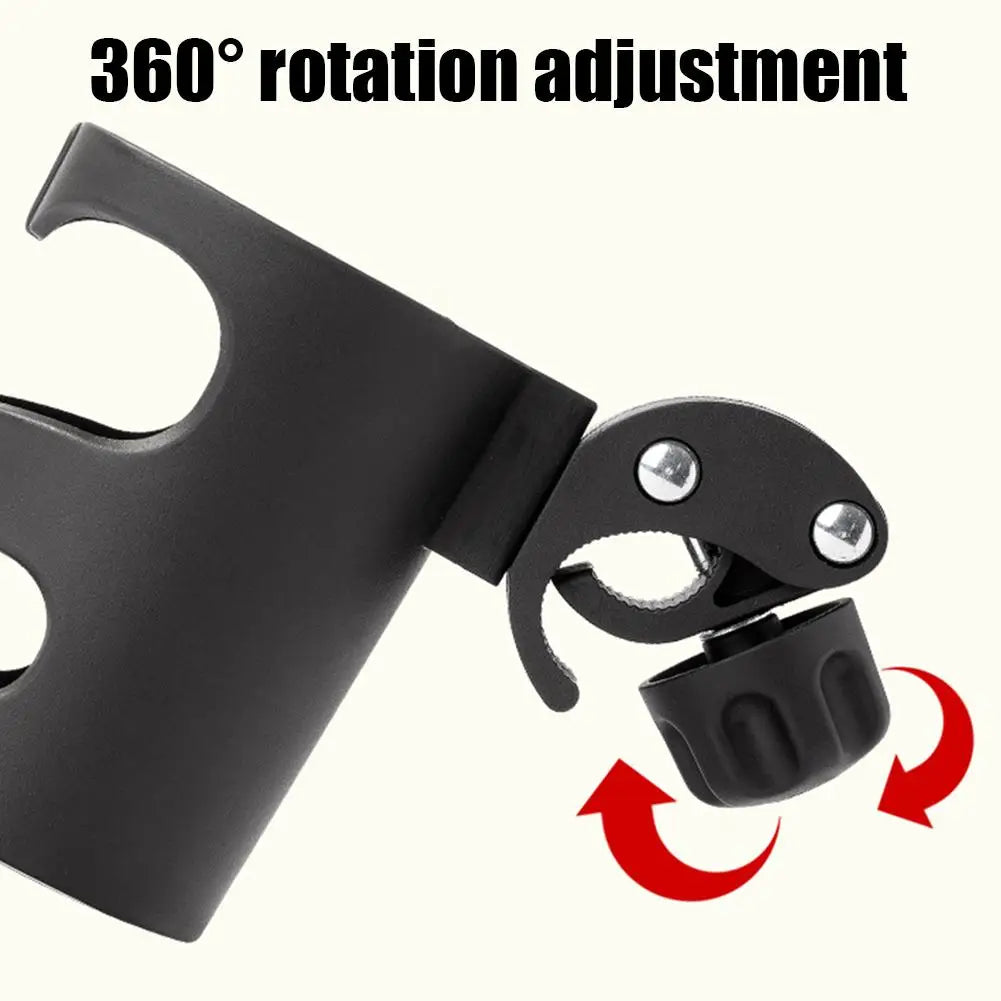 Universal Adjustable Cup Holder for Stroller & Bike | Clamp-On Clamp-On Cup Holder QXL