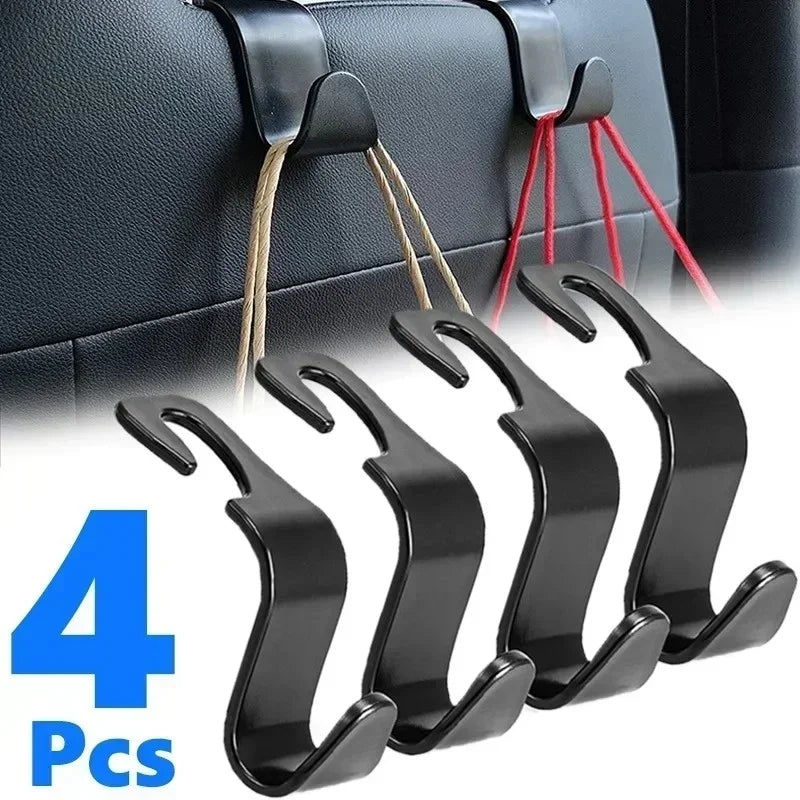Car Headrest Hooks Seat Back Bag Hanger Organizer 2/4/8 Pack Car Headrest Hook QXL