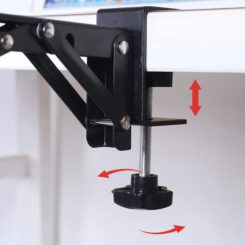 L-Shaped Foldable Desktop Extension Bracket | No-Drill Desk Extension Bracket QXL