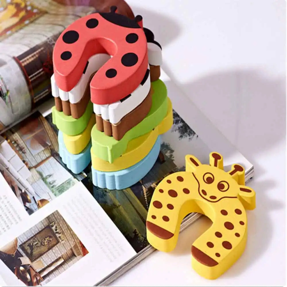 7-Pack Baby Door Finger Guards | Cute Animal EVA Stoppers Baby Safety Guard QXL
