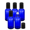 5-Pack 30ml Blue Glass Roller Bottles | Refillable Oil Applicator Glass Roller Bottles QXL Glass Blue 5PCS 30ml