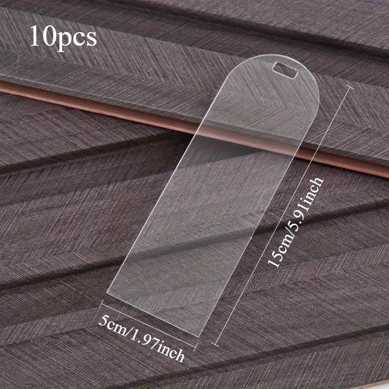 Clear Acrylic Blank Bookmarks with Holes | DIY Craft Set Acrylic Craft Blanks QXL 10pcs