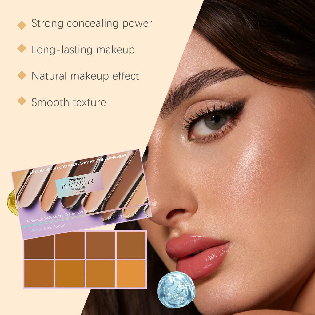 ZEPHOCO Deep Tone Matte Concealer | Full Coverage Cream Matte Concealer Cream QXL