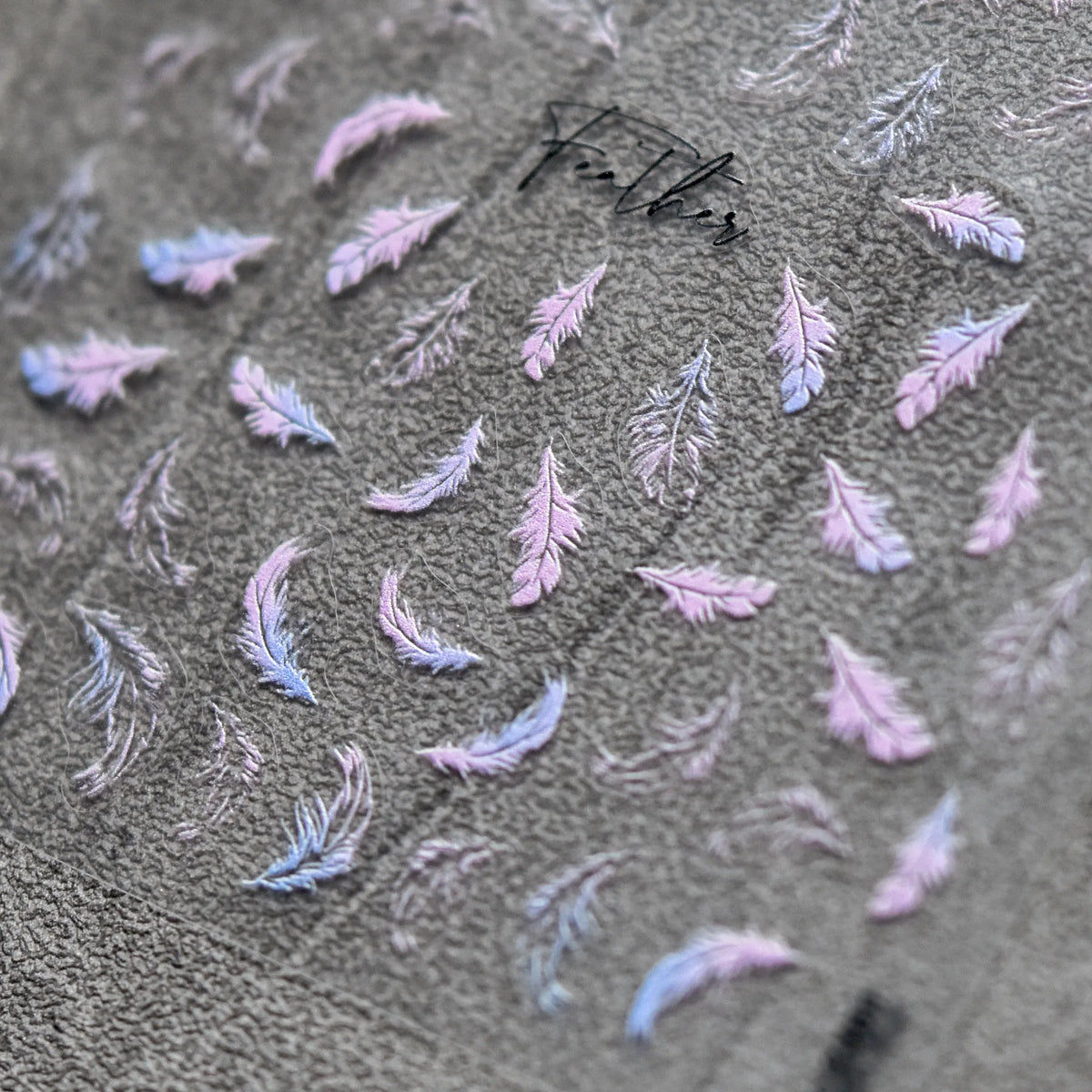 5D Feather & Letter Embossed Nail Art Stickers | NAILFYOU Nail Art Stickers QXL