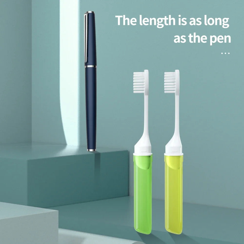 Foldable Travel Toothbrush | Portable Mini Adult Toothbrush Travel Toothbrush QXL