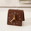 Creative Ceramic Desk Clock | Silent Analog Countertop Clock Ceramic Desk Clock QXL Bright brown