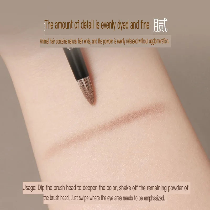 Tapered Eyeshadow Brush | Goat Hair Sandalwood Handle – T72 Eyeshadow Brush QXL