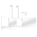 Trifold Folding Makeup Mirror | Wall-Hanging Cosmetic Mirror Trifold Makeup Mirror QXL White with 10X