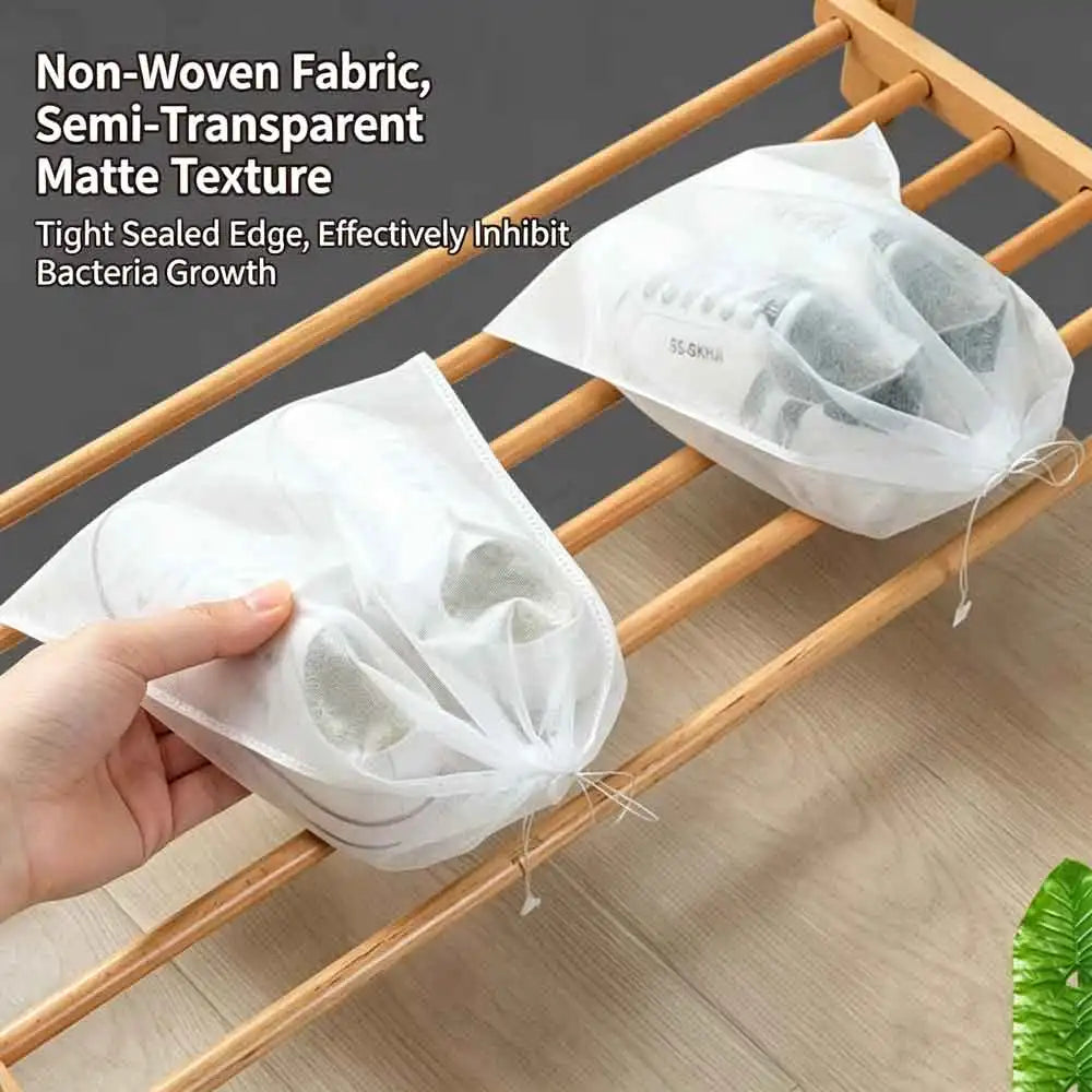 10-Pack Hanging Non-Woven Shoe & Clothing Storage Bags Hanging Storage Bags QXL