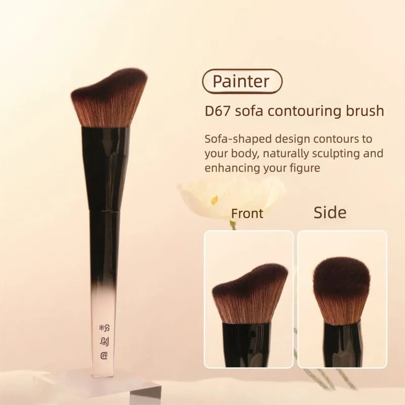 Angled Contour Brush – Blush, Bronzer & Sculpt Makeup Tool Contour Makeup Brush QXL