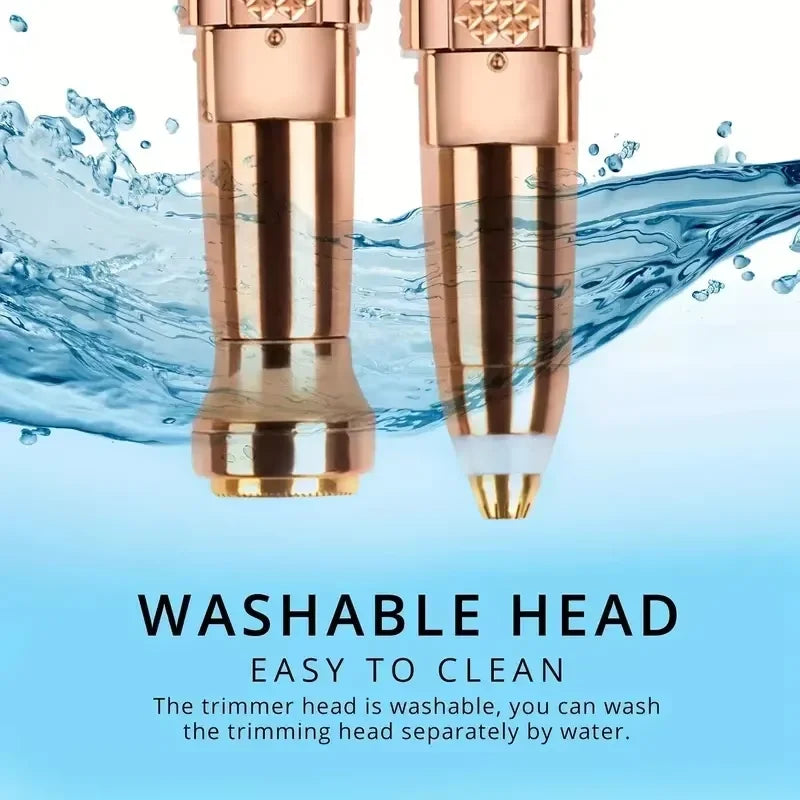 2-in-1 Electric Eyebrow Trimmer & Hair Shaver with LED Light Electric Hair Trimmer QXL