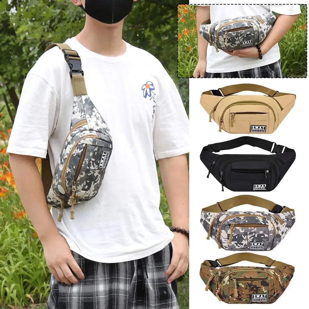 Waterproof Camouflage Sling Waist Bag | Hiking & Travel Sling Waist Bag QXL