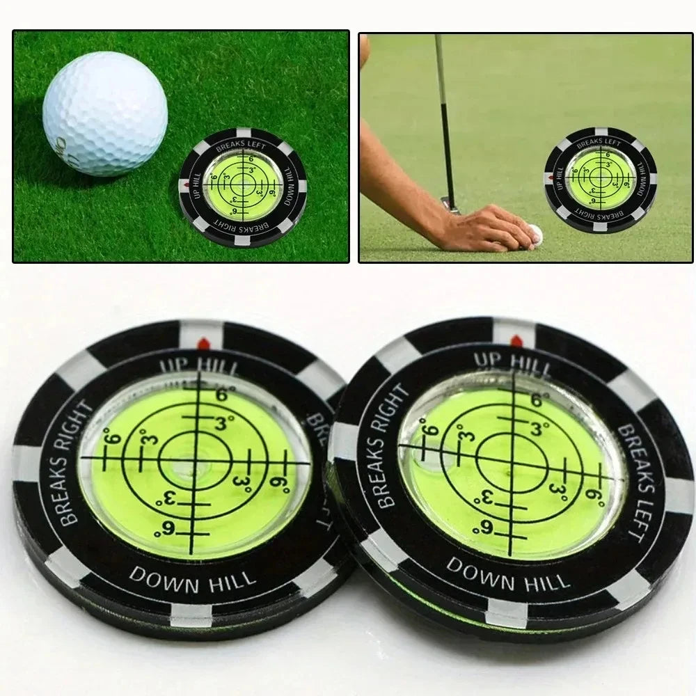 Acrylic Golf Slope Reader & Ball Marker | Putting Aid Golf Alignment Aid QXL