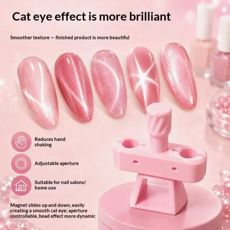 Cat Eye Nail Magnet Tool | Glass Bead Gyroscope Wand Nail Art Magnet Tool QXL