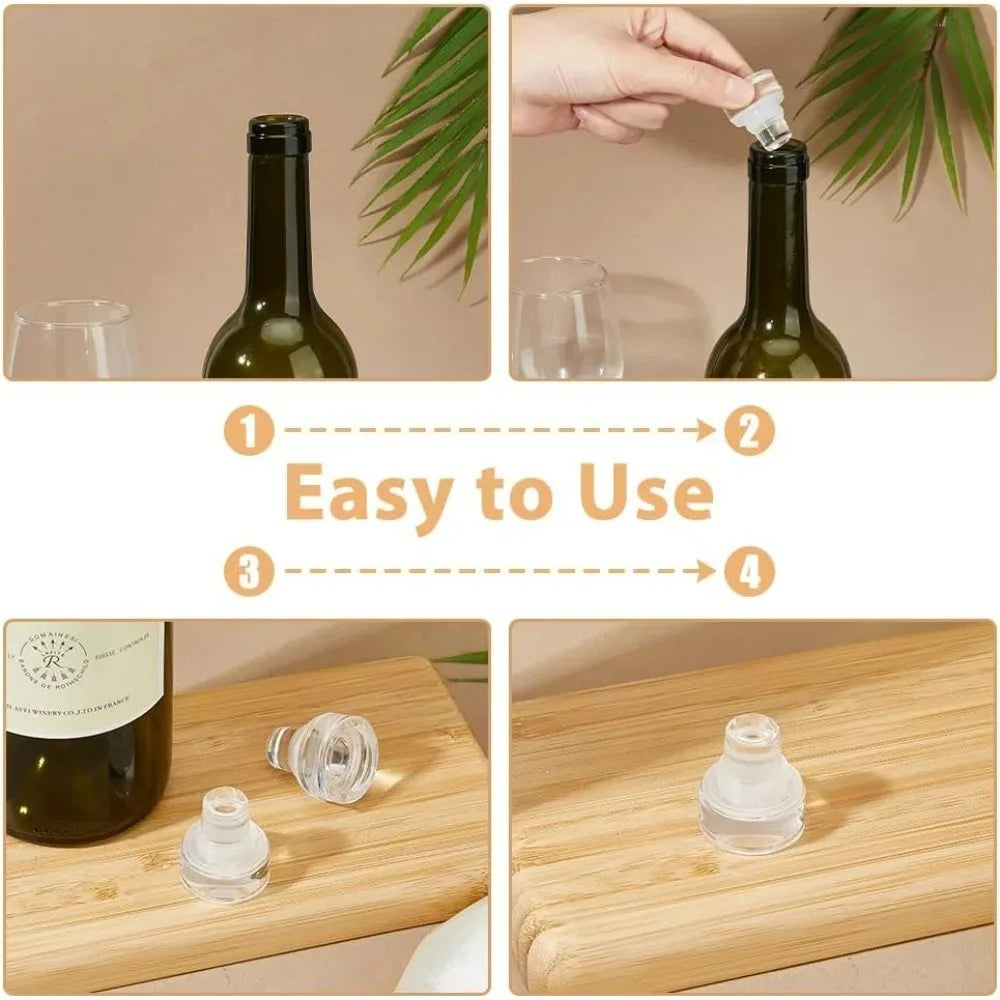 16-Pack Reusable Glass Wine Bottle Stoppers | T-Shape Corks Wine Bottle Stopper QXL