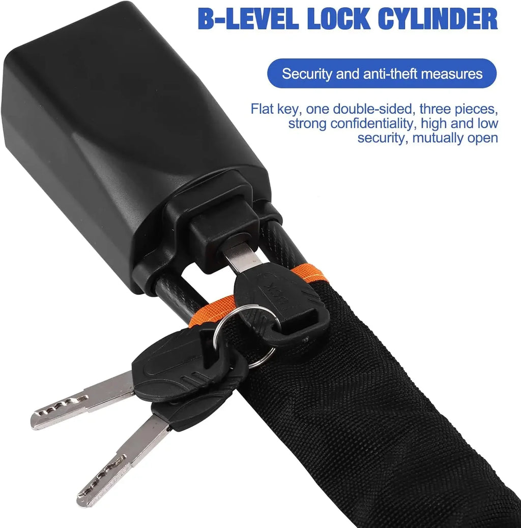 Car Steering Wheel Cable Lock | Anti-Theft Security 4 Colors Steering Wheel Lock QXL
