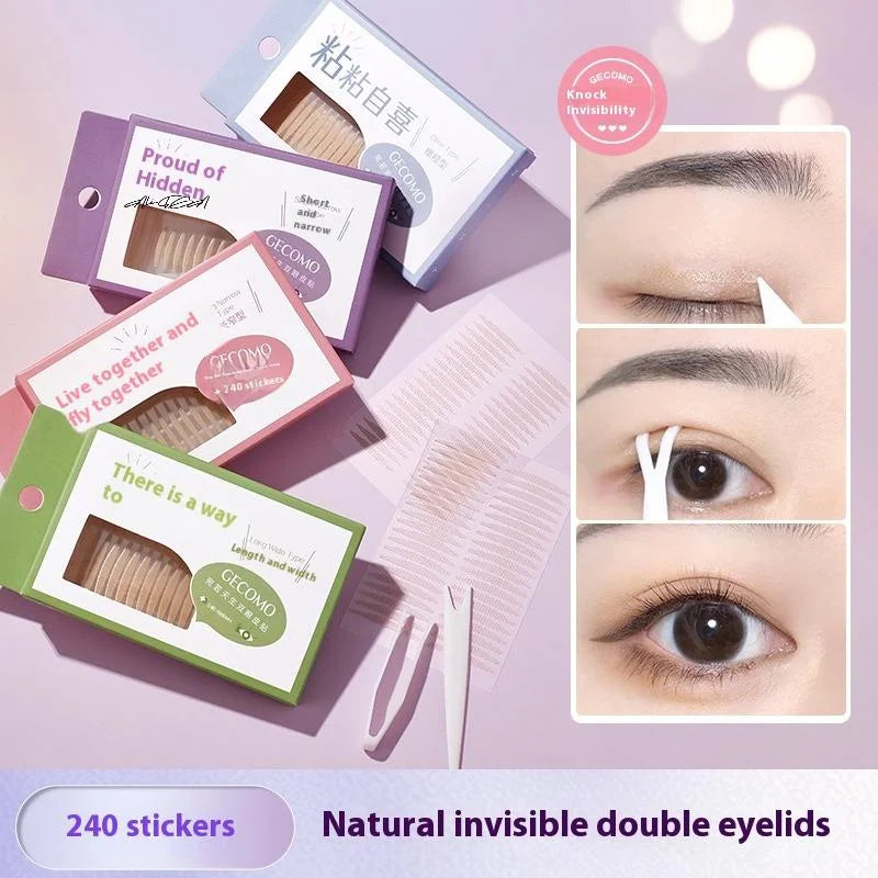 Invisible Double Eyelid Tape Stickers 90/240-Pc Natural Lift Eyelid Tape Stickers QXL