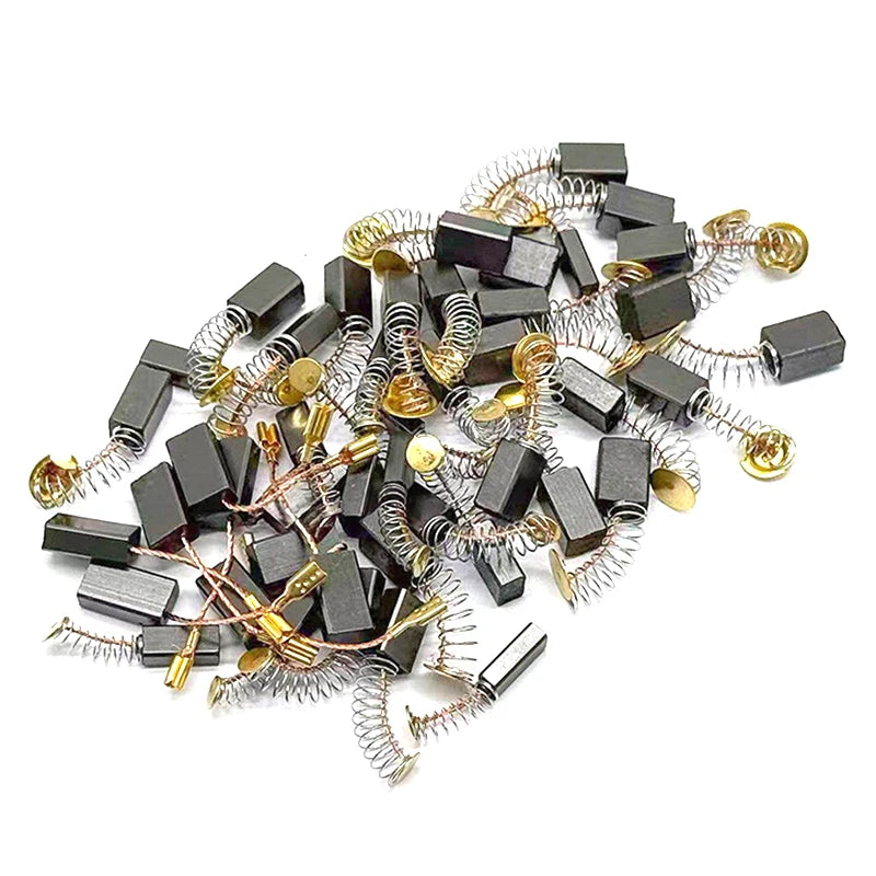 50-Pc Carbon Brush Kit | 5 Sizes for Drills, Grinders & Sanders Carbon Brush Kit QXL