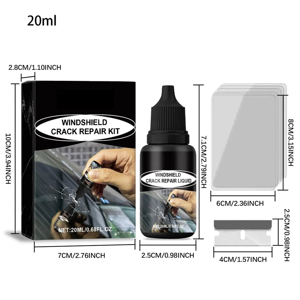 Nano Windshield Repair Kit | Car Glass Scratch & Crack Fix Windshield Repair Kit QXL