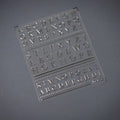5D Japanese Silver Nail Art Stickers | Retro Heart & Star Decals Nail Art Stickers QXL 1pcs M-146-y