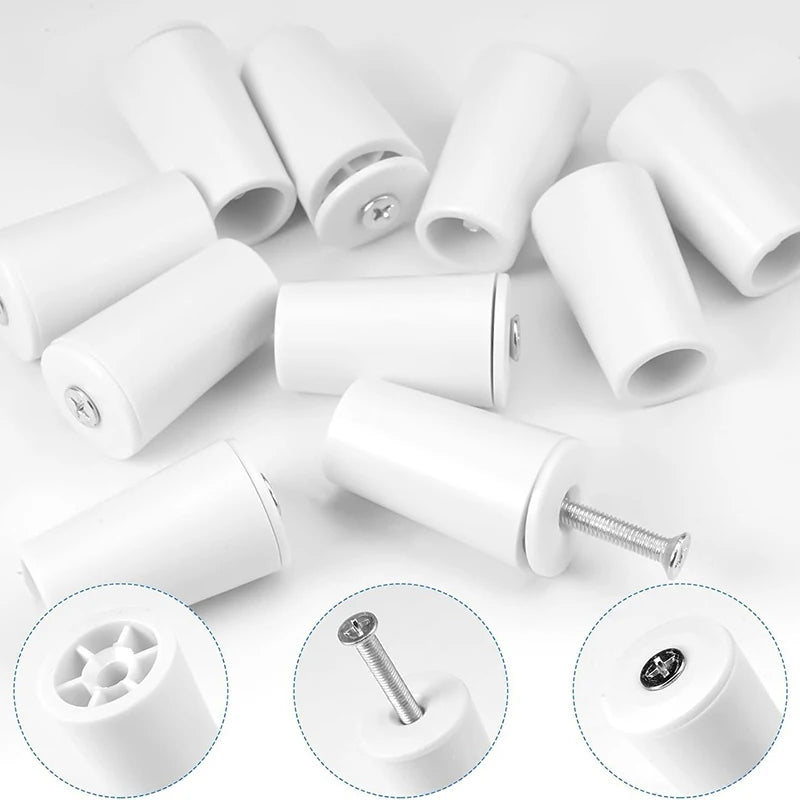 8-Pack White Plastic Blind Stoppers | Roller Shutter Repair Parts Blind Repair Parts QXL
