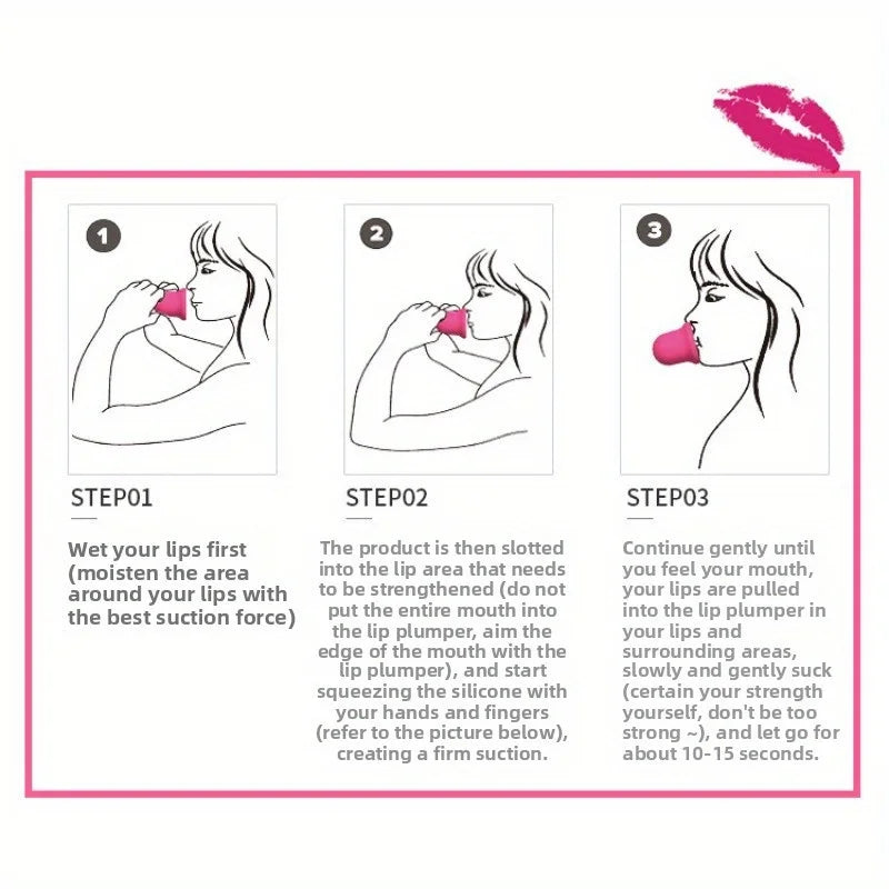 2-Pack Silicone Lip Plumper Device | Fuller Lips Tool Lip Plumper Device QXL