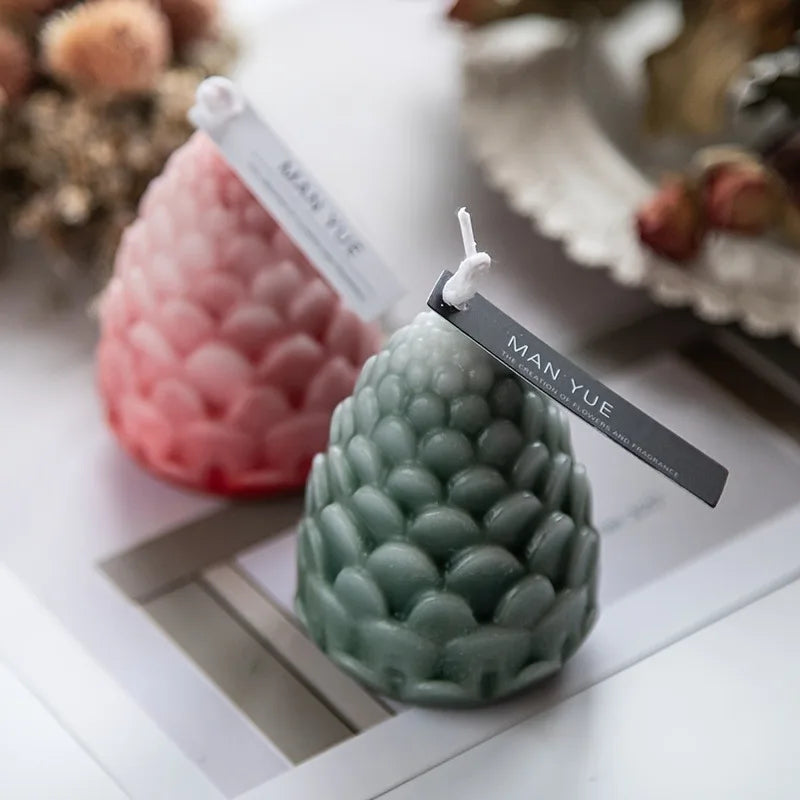 Silicone Pine Cone Candle Mold | DIY Single Cavity Craft Silicone Candle Mold QXL