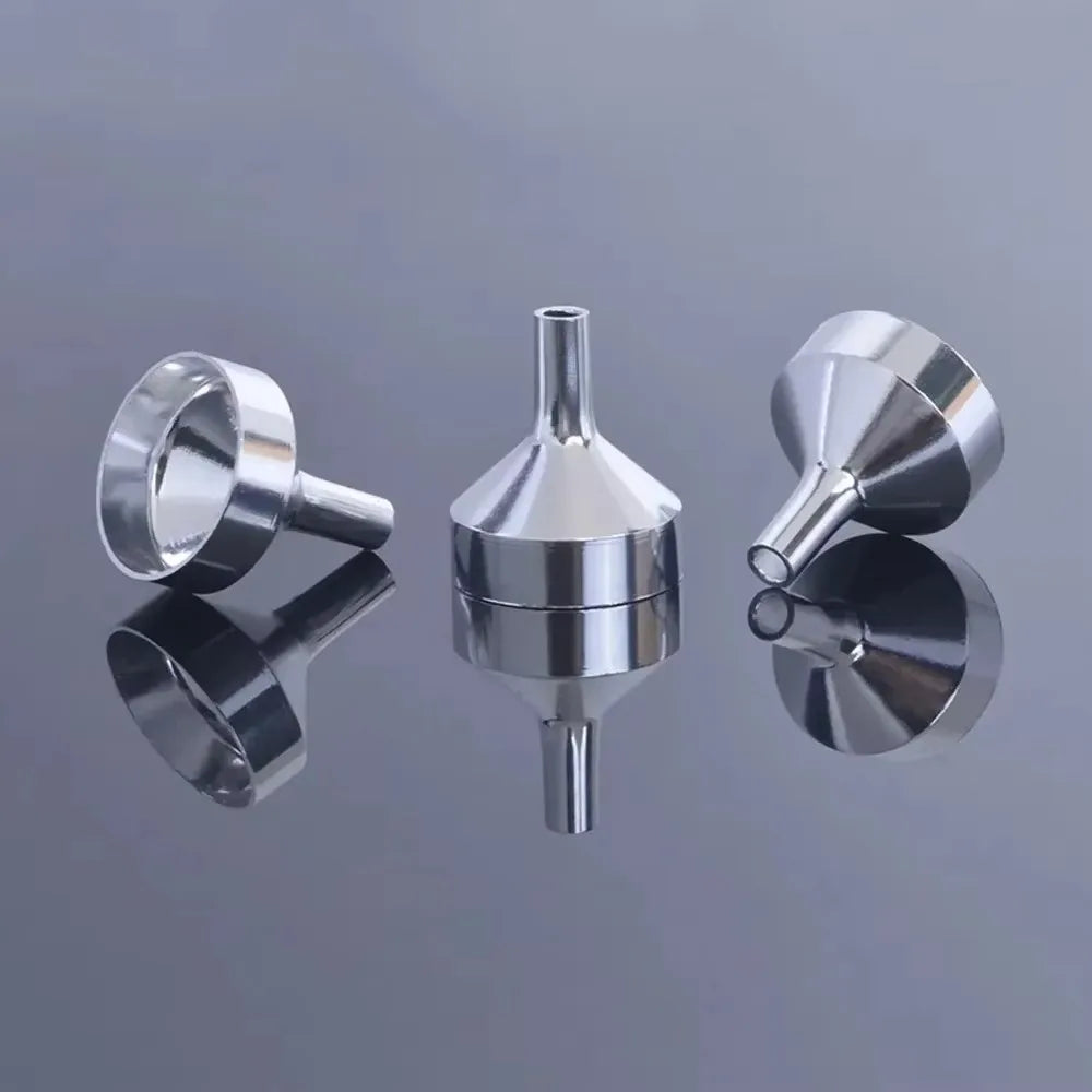 5-Pack Mini Metal Funnels for Perfume & Liquid Transfer Perfume Transfer Funnel QXL