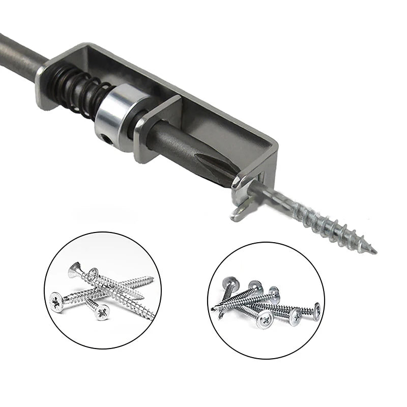 Spring-Loaded Screw Holder Bit | Anti-Drop Screwdriver Tool Screw Holder Bit QXL