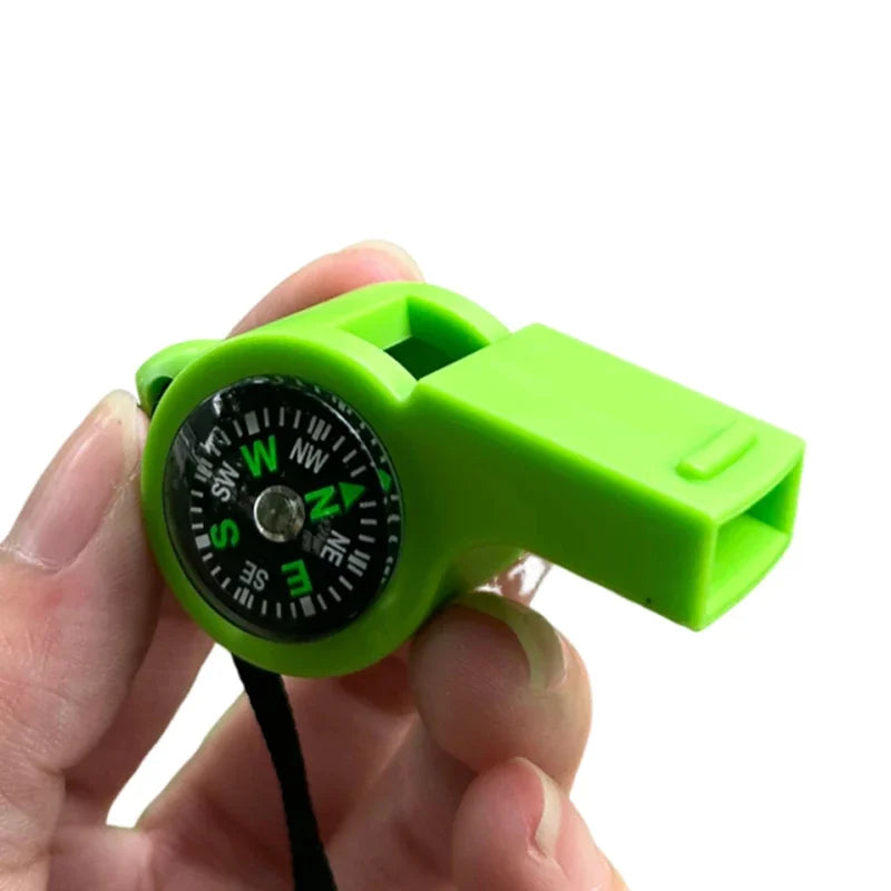 2-in-1 Survival Whistle & Compass | Camping Hiking Tool Survival Whistle Compass QXL